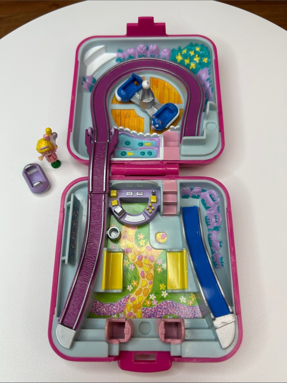 Vintage Polly Pocket Polly World Funfair 1989 Bluebird Complete EUC